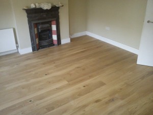 Here we have laid Tarkett Epoque Oak Rustical in a Bedroom. This beautiful floor looks in-keeping with the original Fireplace and Victorian surroundings.